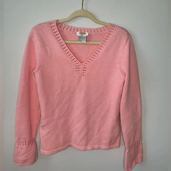 Talbots Pink Knit Sweater - Picture 2 of 15